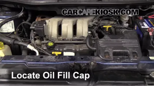 2000 Plymouth Voyager 3.3L V6 Huile Ajouter de l'huile